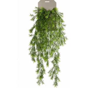 Emerald kunstplant/hangplant - Asparagus - groen - 75 cm lang