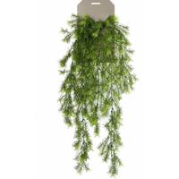 Emerald kunstplant/hangplant - Asparagus - groen - 75 cm lang   -