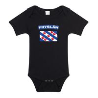 Fryslan romper met vlag Friesland zwart voor babys