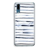 Ink Stripes: Huawei P20 Transparant Hoesje
