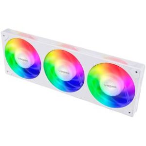 Akasa VEGAS A36 Computer behuizing, Processor Ventilator 12 cm Wit 1 stuk(s)