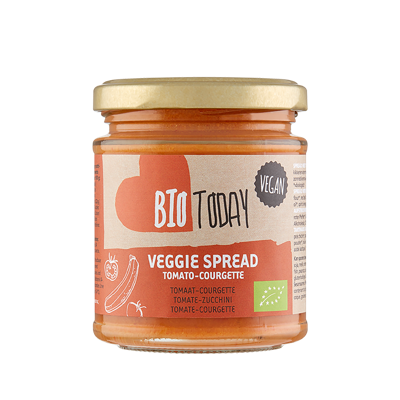 Bio Today veggie spread tomaat/courgette 160 gram