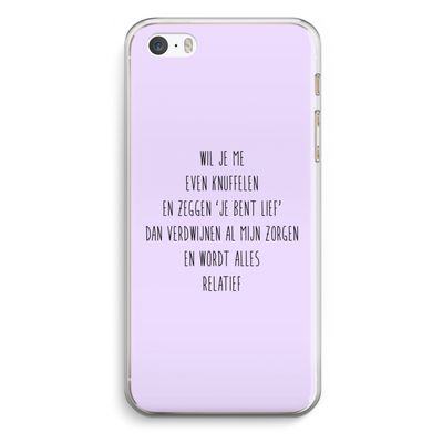 Relatief: iPhone 5 / 5S / SE Transparant Hoesje