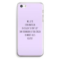 Relatief: iPhone 5 / 5S / SE Transparant Hoesje Relatief: iPhone 5 / 5S / SE Transparant Hoesje