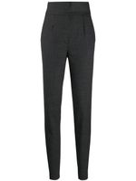 Dolce & Gabbana pantalon fuselé à taille haute - Gris