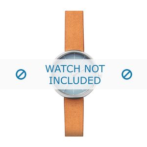 Horlogeband Skagen SKW2620 Leder Beige 12mm