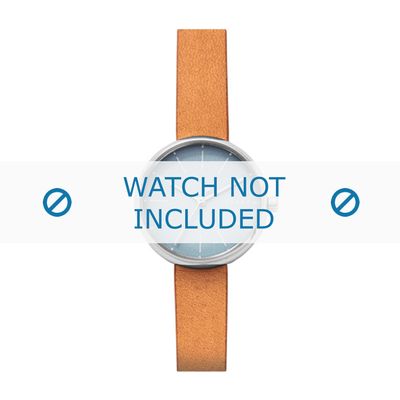 Horlogeband Skagen SKW2620 Leder Beige 12mm