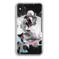 Camouflage de sommeil: iPhone X Transparant Hoesje