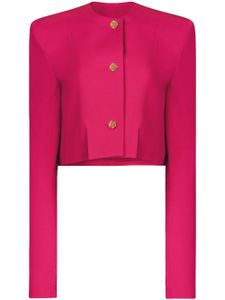 Nina Ricci veste crop à manches longues - Rose