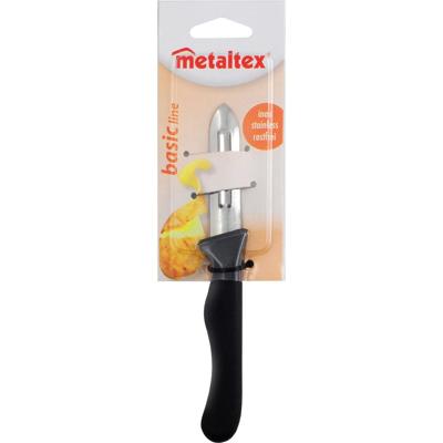 Metaltex basic line schilmes 25 cm zwart/rvs