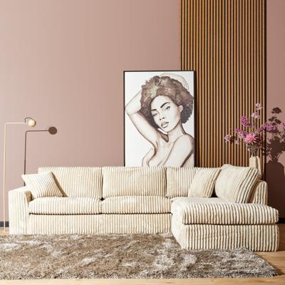 MySofa Teddy | 2,5-zits + divan rechts | beige MySofa Teddy | 2,5-zits + divan rechts | beige
