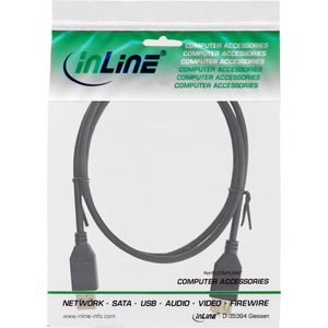 InLine 34650S USB-kabel 0,5 m USB A Zwart