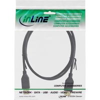 InLine 34650S USB-kabel 0,5 m USB A Zwart - thumbnail