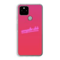 Vice Glow: Google Pixel 5 Transparant Hoesje