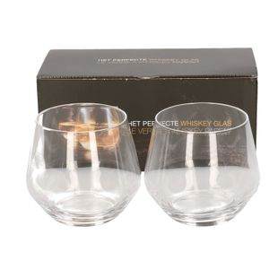 2x Whisky glazen transparant 360 ml