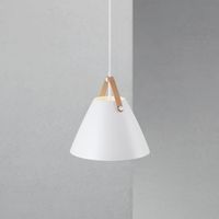 Hanglamp metaal leer 'Strap 27' Nordlux E27 fitting 270mm