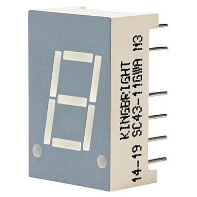 Kingbright 7-segments-display Groen 2.2 V SC43-11GWA