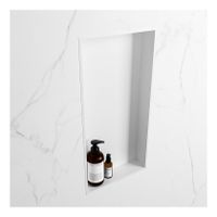 Wandnis Solid Surface Easy | In- en opbouw | 30x60x8 cm | 1 vak | Talc/Talc
