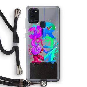 Dream: Samsung Galaxy A21s Transparant Hoesje met koord