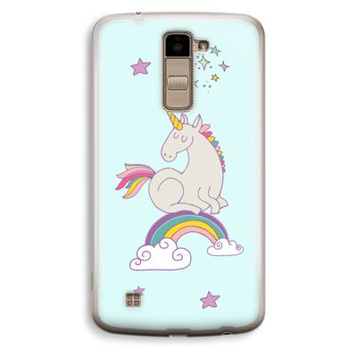 Regenboog eenhoorn: LG K10 (2016) Transparant Hoesje