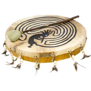 Terré percussion Shaman Drum Kokopelli - Goat 40cm handtrommel incl. beater