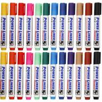 Whiteboard markers/stiften Power Liners - 24x kleuren - punt van 4 mm