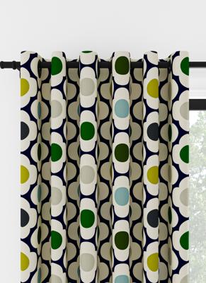 Orla Kiely - Ringgordijn - Spot Flower Blue Multi