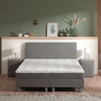 Boxspring Julia Relax 180x220 Cm Grijs Incl. Montage Vlak Dekbed Discounter - Dekbed-Discounter.nl