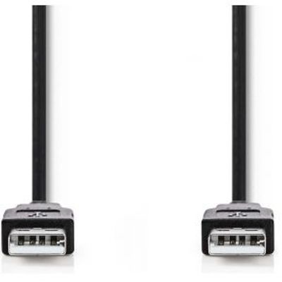 Nedis USB 2.0-Kabel A Male - A Male 2,00 m Zwart