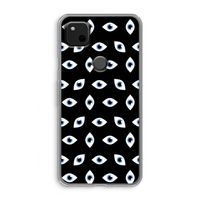 Eyes pattern: Google Pixel 4a Transparant Hoesje
