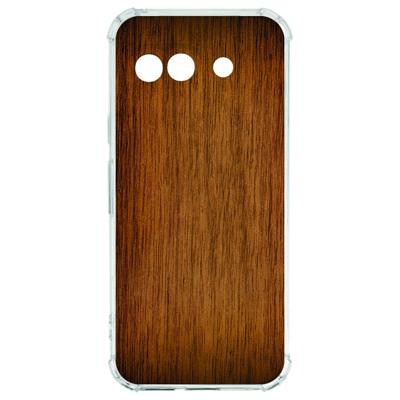 Google Pixel 9a Hoesje - Donker Hout TPU Antishock Google Pixel 9a Hoesje - Donker Hout TPU Antishock