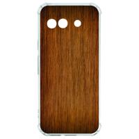 Google Pixel 9a Hoesje - Donker Hout TPU Antishock Google Pixel 9a Hoesje - Donker Hout TPU Antishock