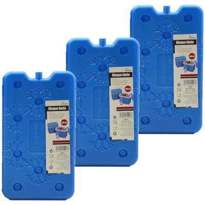 Set van 5x stuks koelelementen 14 x 2 x 25 cm blauw