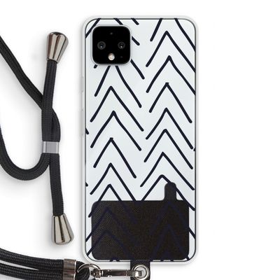 Marrakech Arrows: Pixel 4 XL Transparant Hoesje met koord