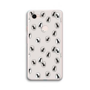 Miauw: Google Pixel 3 XL Transparant Hoesje