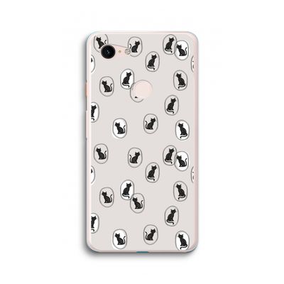 Miauw: Google Pixel 3 XL Transparant Hoesje