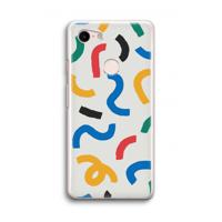 Illustratieve pop 2: Google Pixel 3 Transparant Hoesje