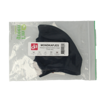 Easyessentials Mondkapje katoen 2-laags navy 2 Stuks