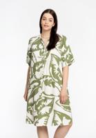 Yoek Tuniek met plooi SAVINA | Wit | Maat 50/52