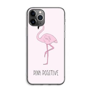 Pink positive: iPhone 11 Pro Max Transparant Hoesje