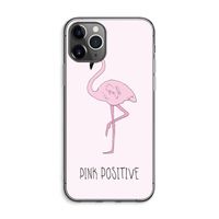 Pink positive: iPhone 11 Pro Max Transparant Hoesje