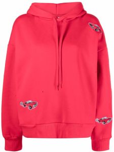 Natasha Zinko hoodie à broderies - Rouge