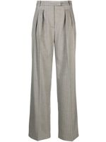 Patrizia Pepe high-waist wide-leg tailored trousers - Gris - thumbnail