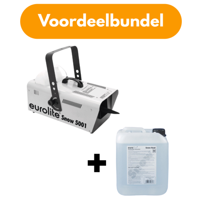 Eurolite Snow 5001 sneeuwmachine 1500W + sneeuwvloeistof 5L