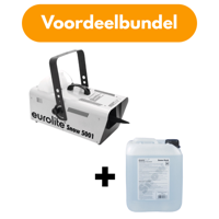 Eurolite Snow 5001 sneeuwmachine 1500W + sneeuwvloeistof 5L
