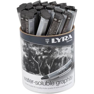 Lyra Wateroplosbaar grafiet potlood, l: 6,5 cm, 24 stuk/ 1 doos