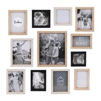 Home deco factory collage fotolijst - 12 foto's - hout - decoratie