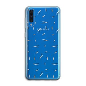 Hipster stripes: Samsung Galaxy A50 Transparant Hoesje