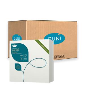 Duni - Bio Dunisoft Servetten Wit 40x40 cm - 6x 60 stuks