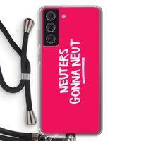 Neuters (roze): Samsung Galaxy S21 FE Transparant Hoesje met koord Neuters (roze): Samsung Galaxy S21 FE Transparant Hoesje met koord